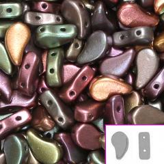 Uk Negozio * GL Premium Lampwork artista Cuore Perline-turbolento Aqua 18x12mm