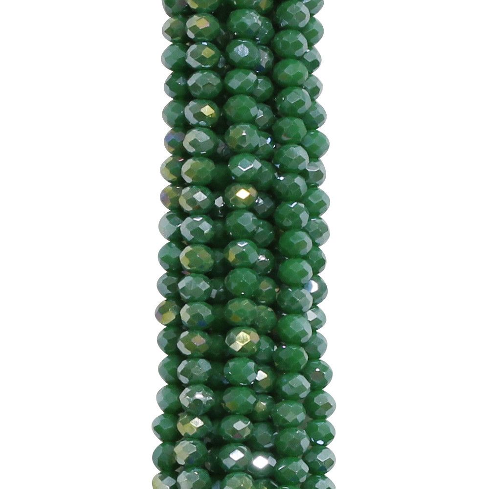 Rondella Cristallo Sfaccettato 3x2 Mm Siam AB - Filo 37/38 Cm - Foto 5