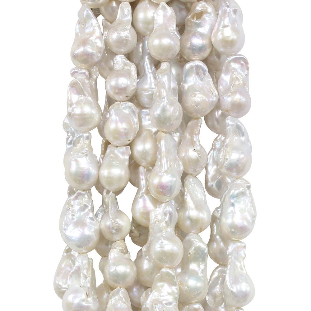 Perle Barocche Naturali D'acqua Dolce Multicolori Da 8-9 Mm - Foto 11