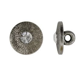 BOTTONE 17 mm KIT 4 COMPONENTI ACCIAIO INOX 10 PEZZI