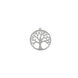 SUNNYCLUE – 16 Connettori A Forma Di Albero Della Vita E Foglie In Acciaio Inox Per Gioielli Fai Da Te - 2