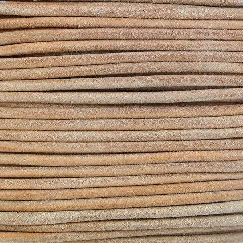 Fiaba Art Cordoncino Di Cuoio Naturale 1mm X 5m Per Bigiotteria E Accessori Fai Da Te