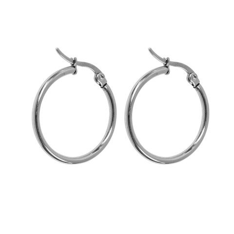 Set 9 Paia Orecchini In Acciaio Inox Con Zirconi - Unisex, Ipoallergenici - Foto 3