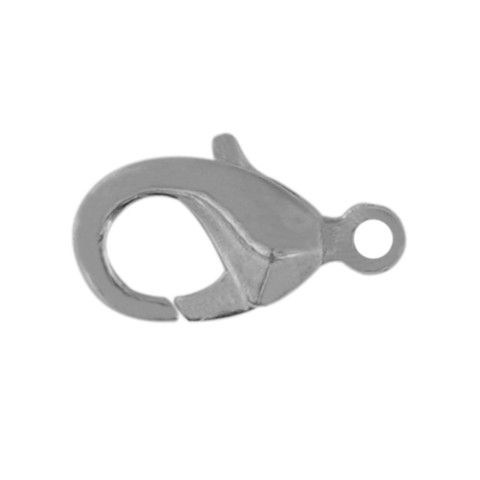 12 Moschettoni Neri In Acciaio Inox 304 + 20 Anelli Di Salto - Chiusure Per Gioielli Fai Da Te, Bracciali, Collane, Portachiavi