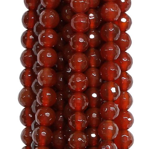 Perline Di Corniola Naturali 8 Mm – Filo Da 38 Cm Per Gioielli Fai Da Te, Collane, Bracciali, Chakra