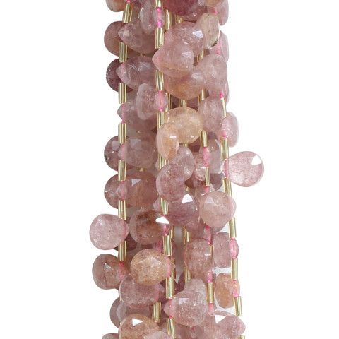 Pietre Dure Forate a Filo - QUARZO ROSA sfera 4 mm 92-96 pz ca