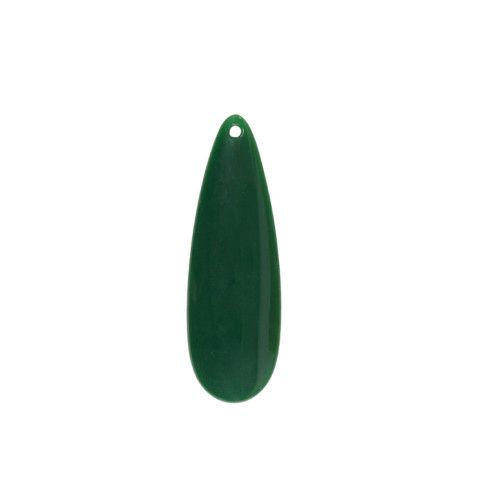 Tenlacum 10 Ciondoli In Vetro A Goccia - 12x6 Mm, Colore Verde Pavone, Per Creazione Gioielli Fai Da Te