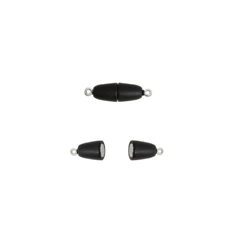 Chiusura Magnetica in Resina Opaca 17mm Nero