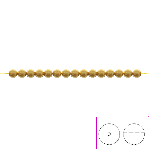 Perle SW (5810) 4 mm Royal Gold