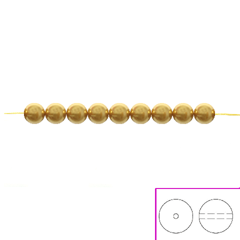 Perle SW (5810) 6 mm Royal Gold