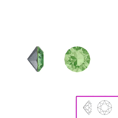 Chaton SW (1088) SS 29 (6 mm) - 8 pz ReCreated Peridot F