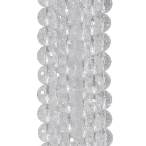 Cristallo di rocca semiperforato rotondo 10mm x 2pz a buon mercato