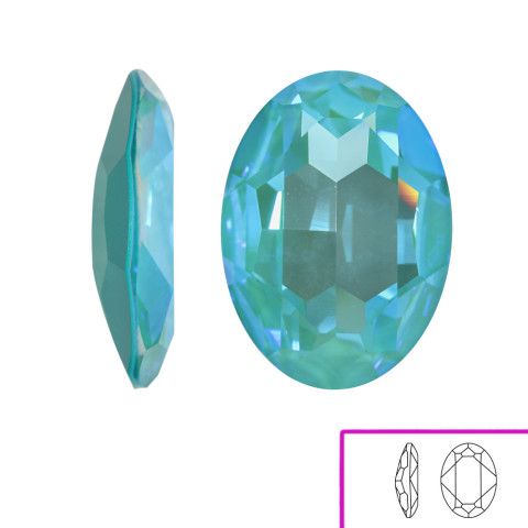 Ovale SW (4127) 30x22 mm - 1 pz Crystal Laguna DeLite