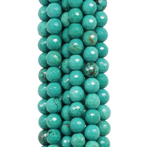 Perline Naturali Turchesi Lisce Blu Howle Perle Di Pietra - Foto 13
